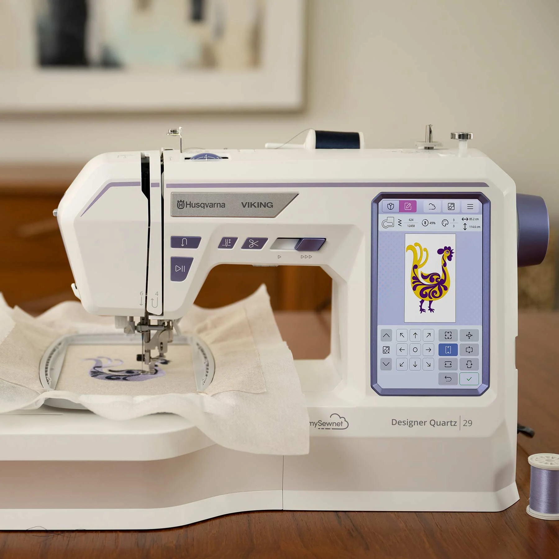 HUSQVARNA® VIKING® DESIGNER QUARTZ™ 29 Sewing & Embroidery Machine 4 HUSQVARNA® VIKING® DESIGNER QUARTZ™ 29 Sewing & Embroidery Machine