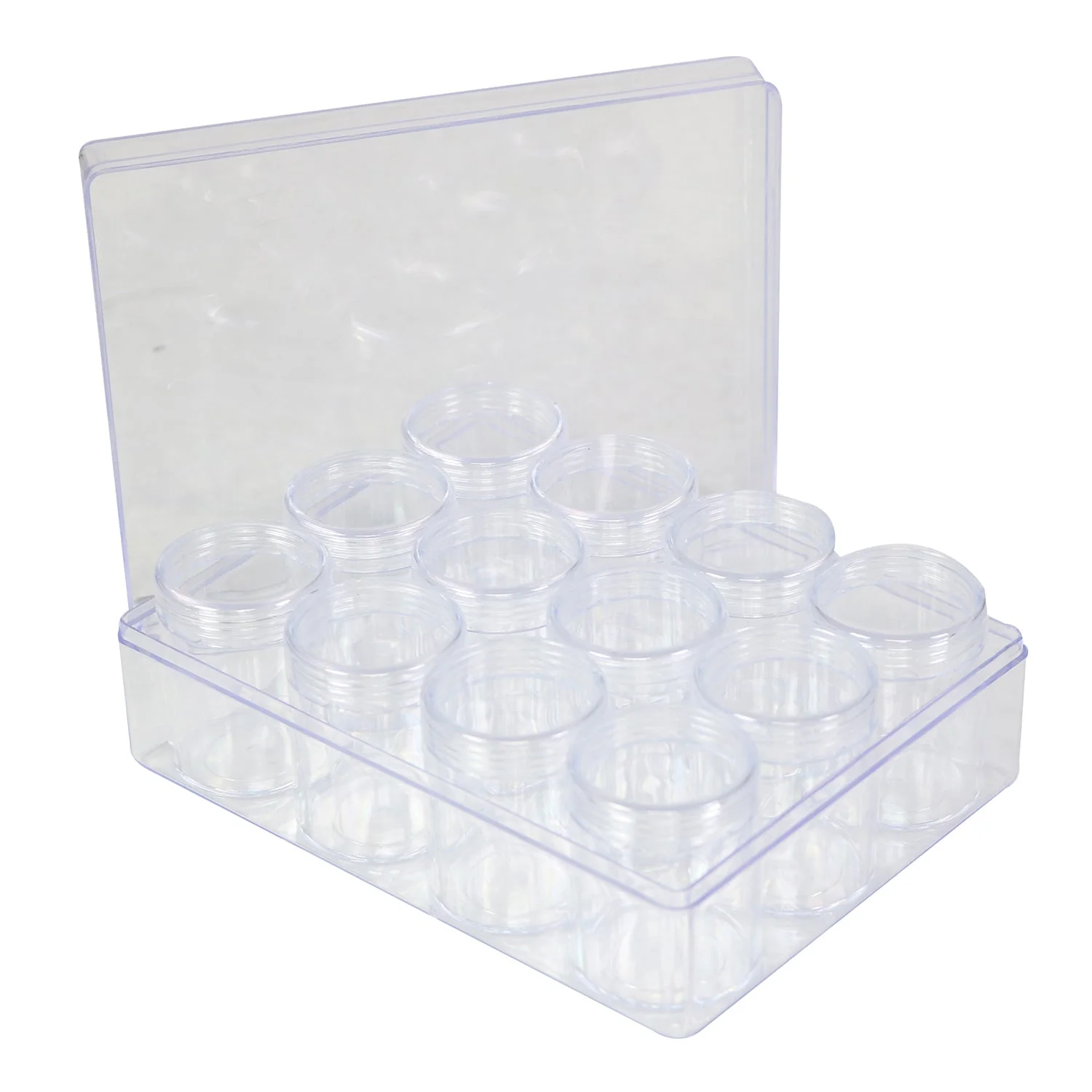 Everything Mary Clear Organizer with 12 Removable Jars – Portable Storage for Small Craft Supplies 2 Everything Mary Clear Organizer with 12 Removable Jars – Portable Storage for Small Craft Supplies