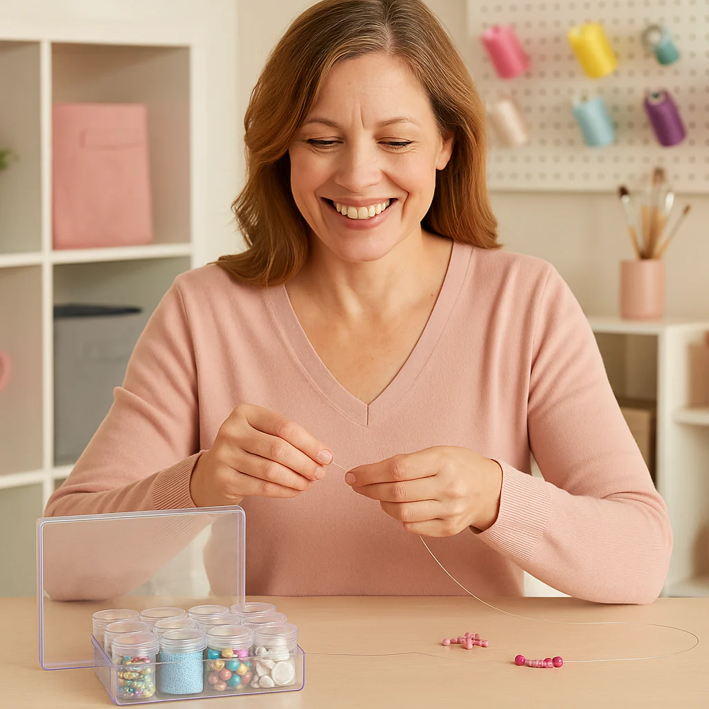Everything Mary Clear Organizer with 12 Removable Jars – Portable Storage for Small Craft Supplies 3 Everything Mary Clear Organizer with 12 Removable Jars – Portable Storage for Small Craft Supplies