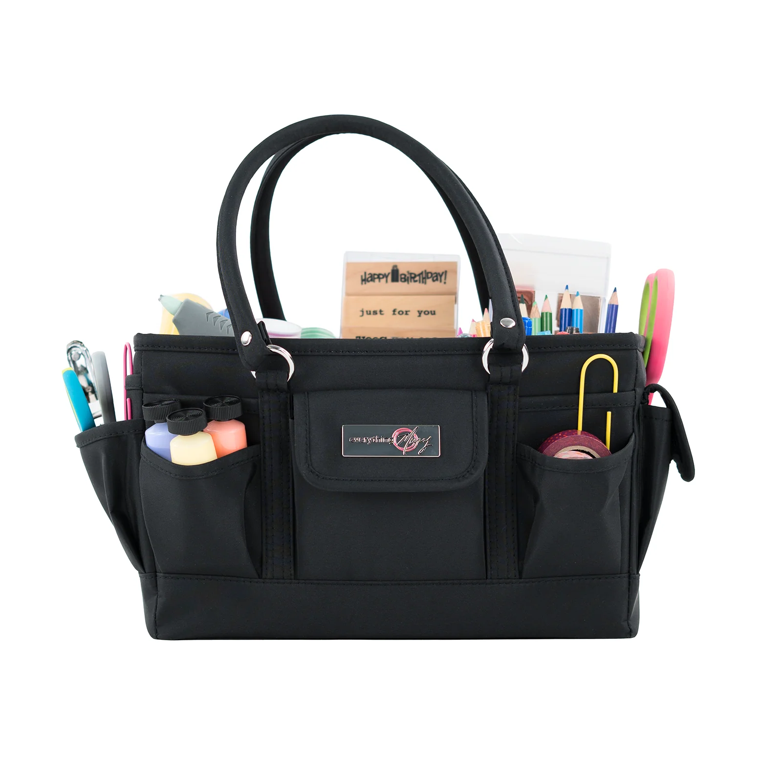 Everything Mary Deluxe Store & Tote Craft Organizer, Black 6 Everything Mary Deluxe Store & Tote Craft Organizer, Black