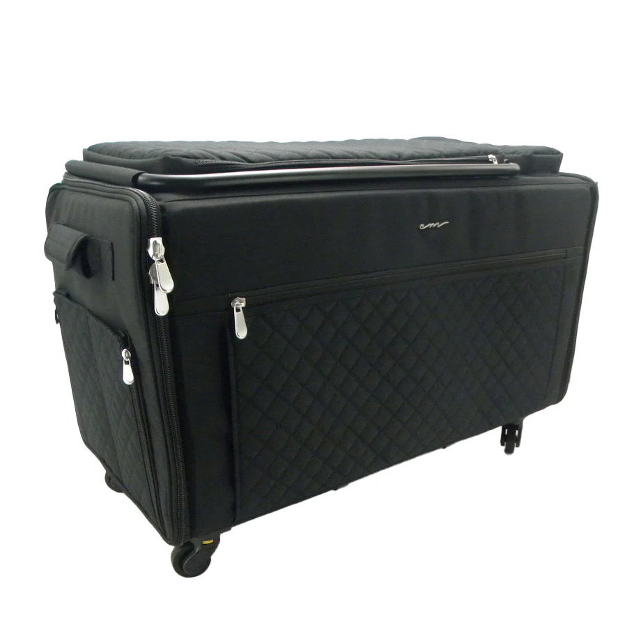 Everything Mary Jumbo 5 Wheel Collapsible Rolling Sewing Machine Storage Case, Black 1 Everything Mary Jumbo 5 Wheel Collapsible Rolling Sewing Machine Storage Case, Black