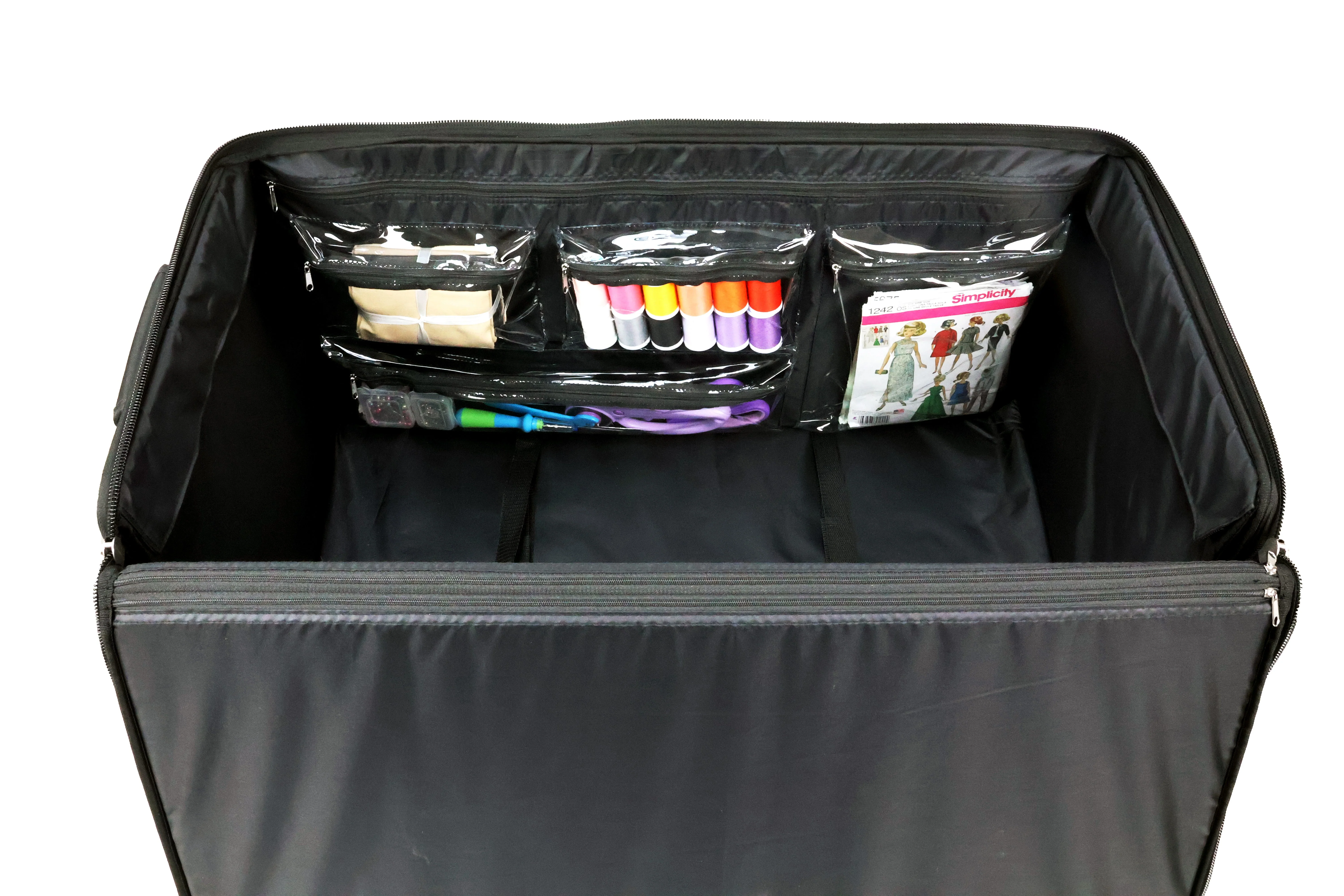 Everything Mary Jumbo 5 Wheel Collapsible Rolling Sewing Machine Storage Case, Black 10 Everything Mary Jumbo 5 Wheel Collapsible Rolling Sewing Machine Storage Case, Black