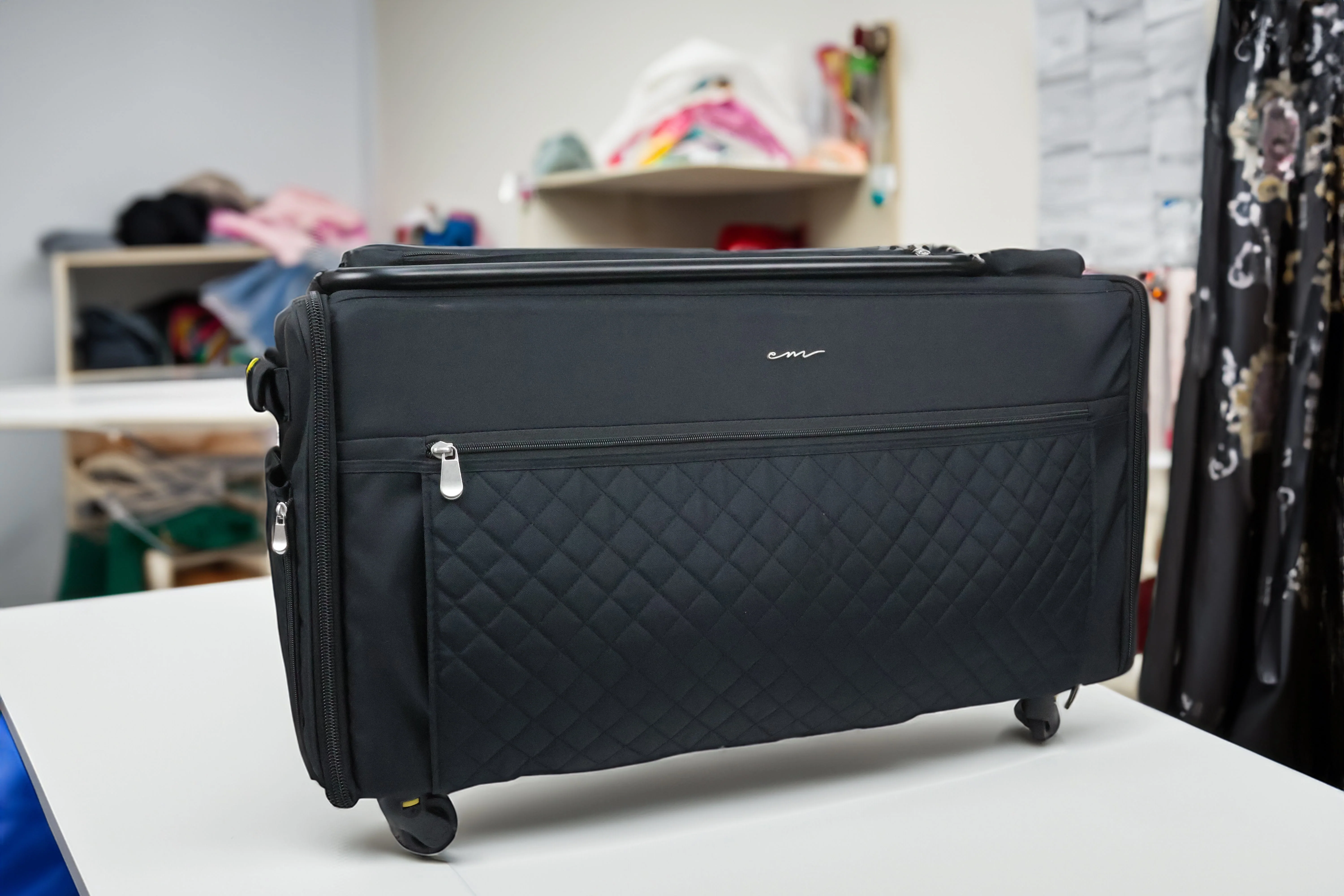 Everything Mary Jumbo 5 Wheel Collapsible Rolling Sewing Machine Storage Case, Black 11 Everything Mary Jumbo 5 Wheel Collapsible Rolling Sewing Machine Storage Case, Black