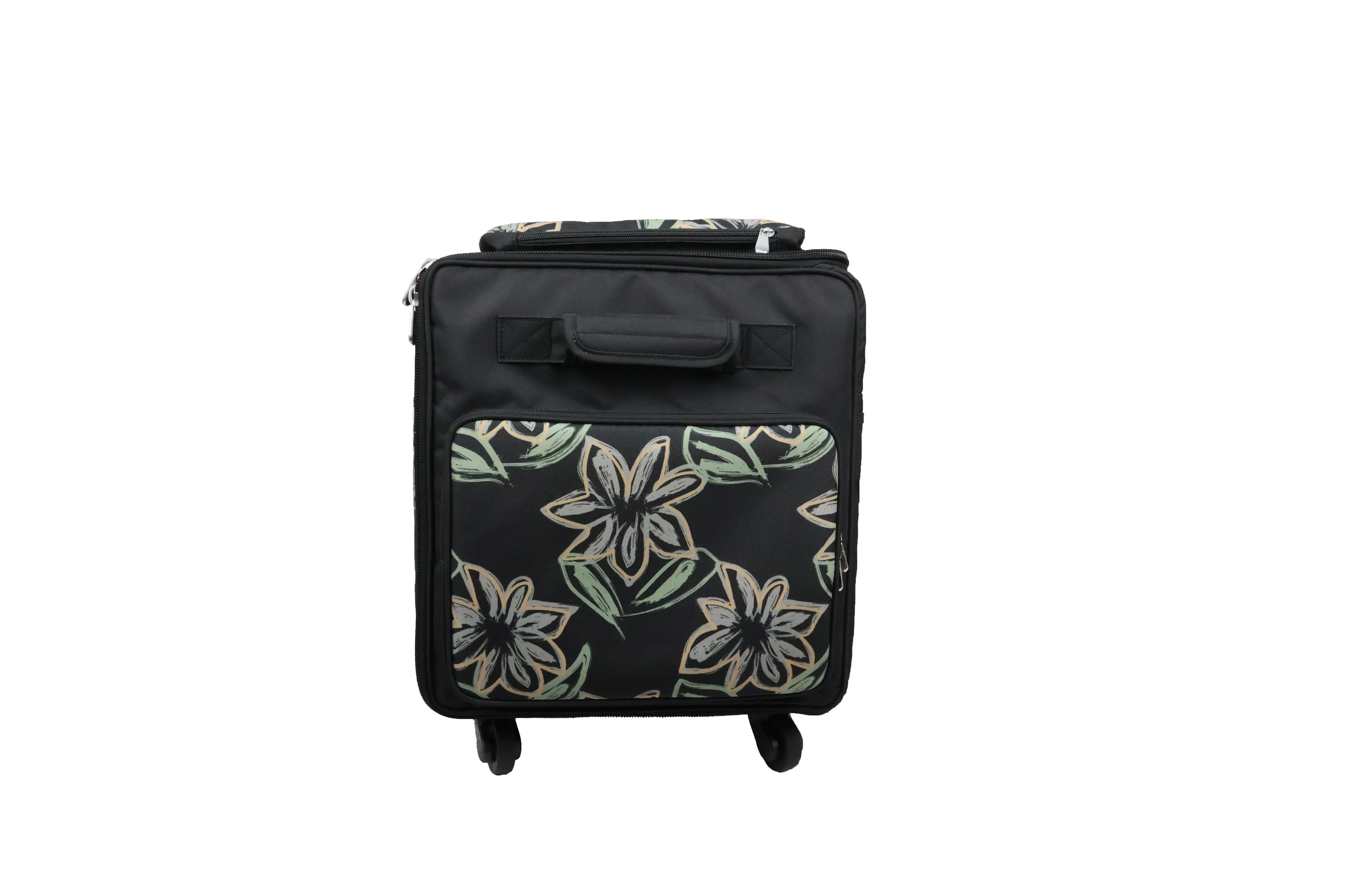 Everything Mary Jumbo 5 Wheel Collapsible Rolling Sewing Machine Storage Case, Floral 11 Everything Mary Jumbo 5 Wheel Collapsible Rolling Sewing Machine Storage Case, Floral