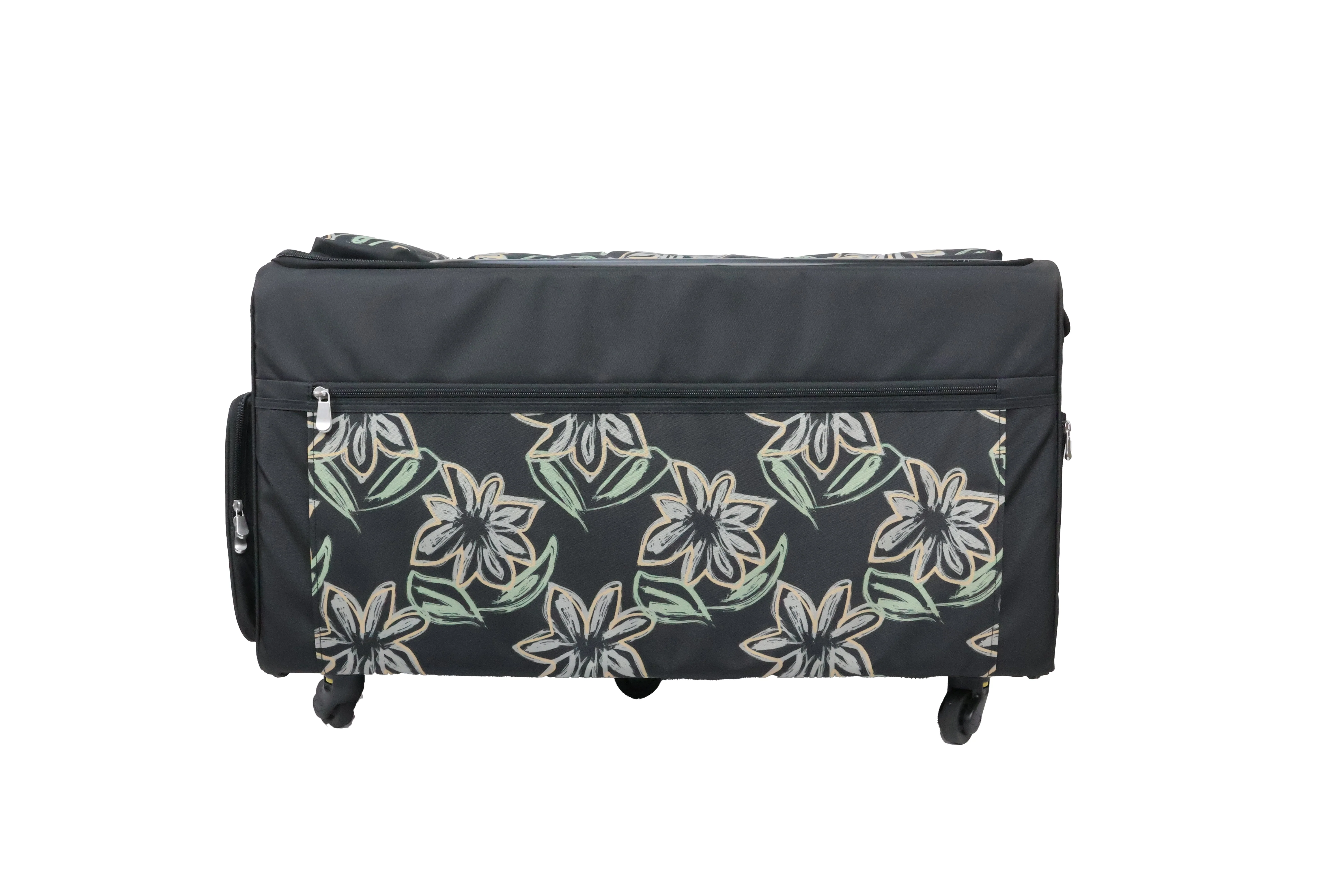 Everything Mary Jumbo 5 Wheel Collapsible Rolling Sewing Machine Storage Case, Floral 4 Everything Mary Jumbo 5 Wheel Collapsible Rolling Sewing Machine Storage Case, Floral