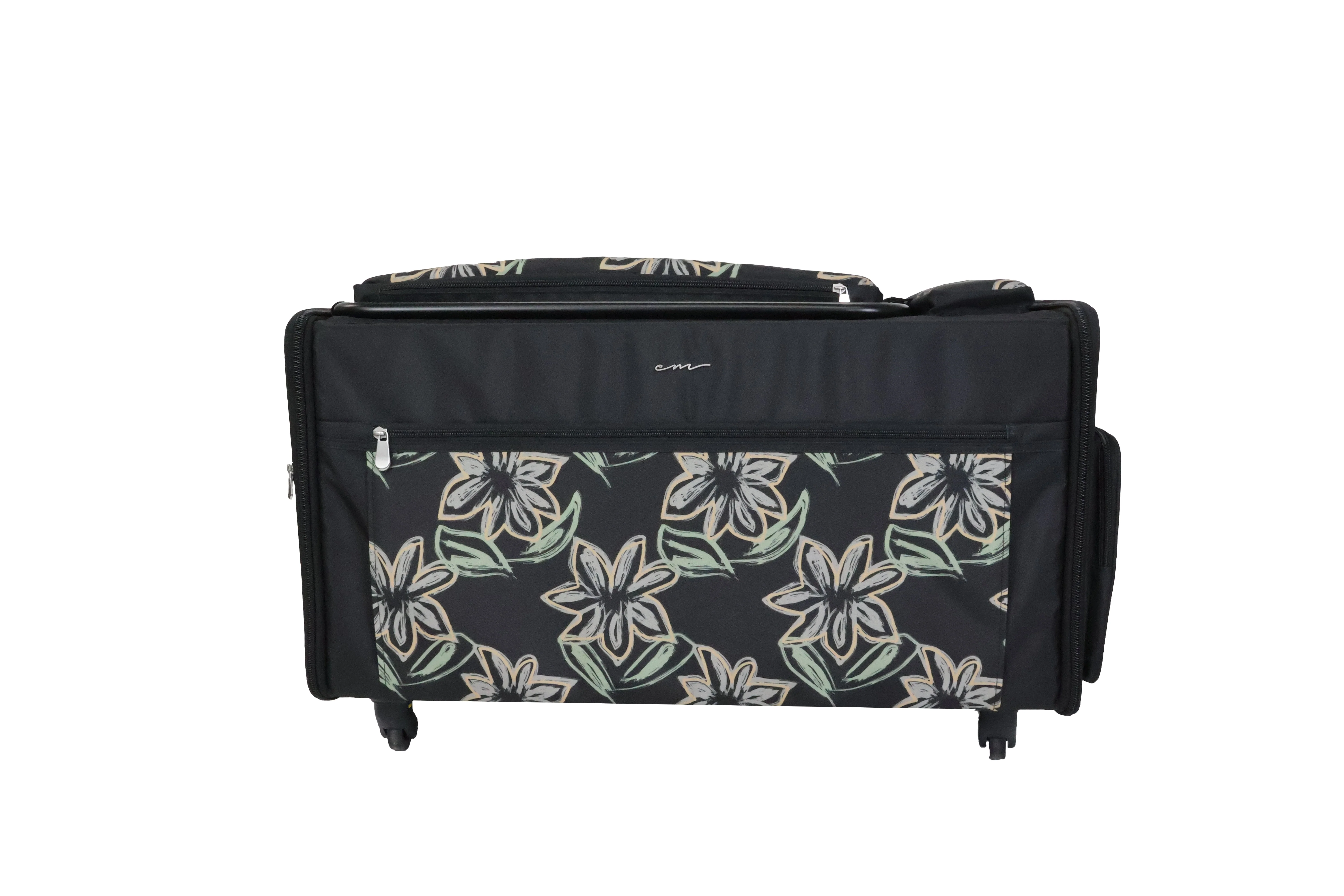 Everything Mary Jumbo 5 Wheel Collapsible Rolling Sewing Machine Storage Case, Floral 7 Everything Mary Jumbo 5 Wheel Collapsible Rolling Sewing Machine Storage Case, Floral