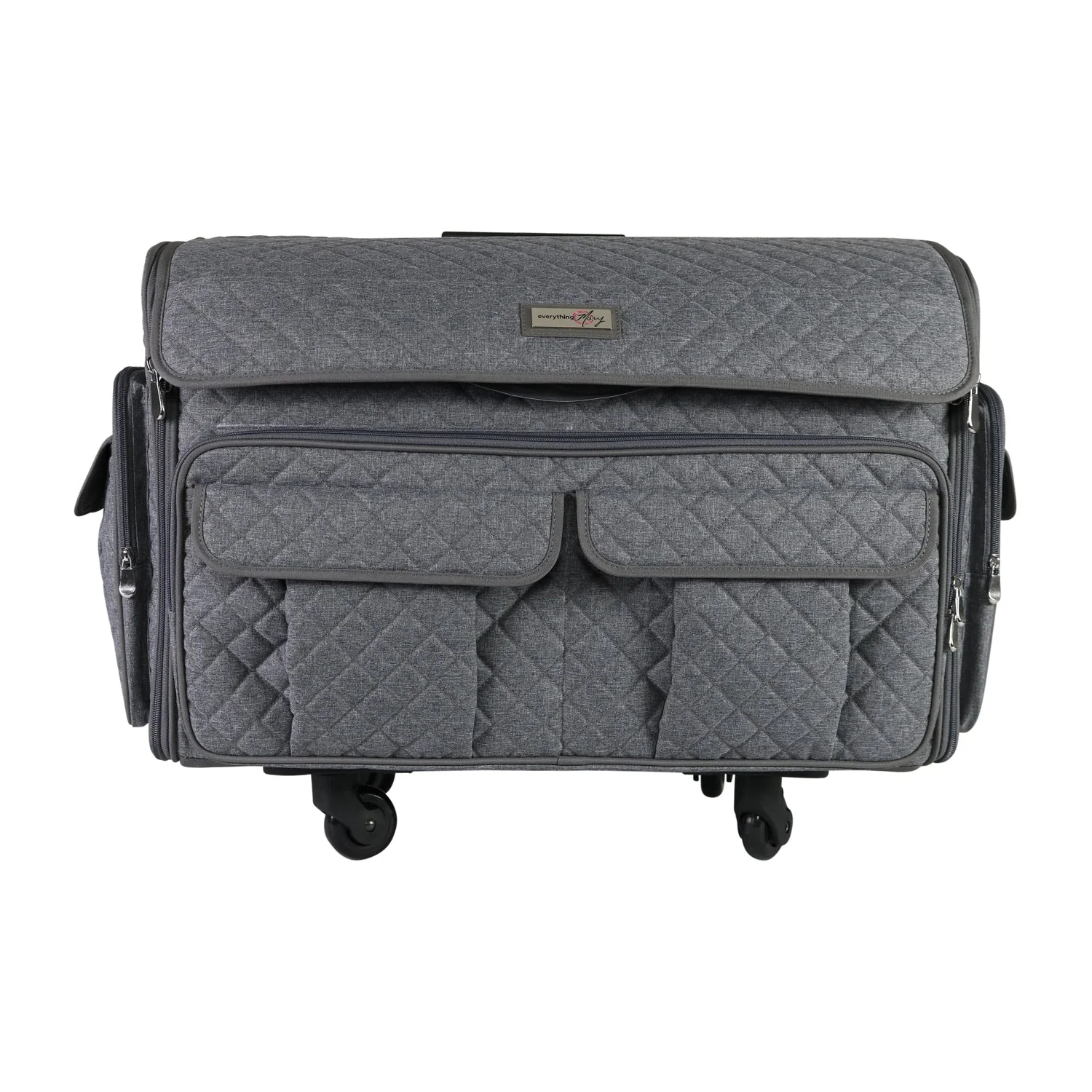 Everything Mary XXL 4 Wheel Collapsible Rolling Sewing Machine Storage Case, Heather Grey 10 Everything Mary XXL 4 Wheel Collapsible Rolling Sewing Machine Storage Case, Heather Grey