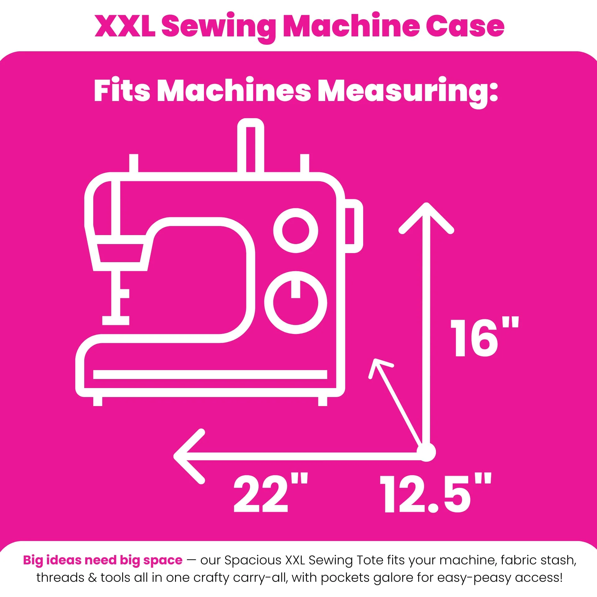 Everything Mary XXL 4 Wheel Collapsible Rolling Sewing Machine Storage Case, Heather Grey 3 Everything Mary XXL 4 Wheel Collapsible Rolling Sewing Machine Storage Case, Heather Grey