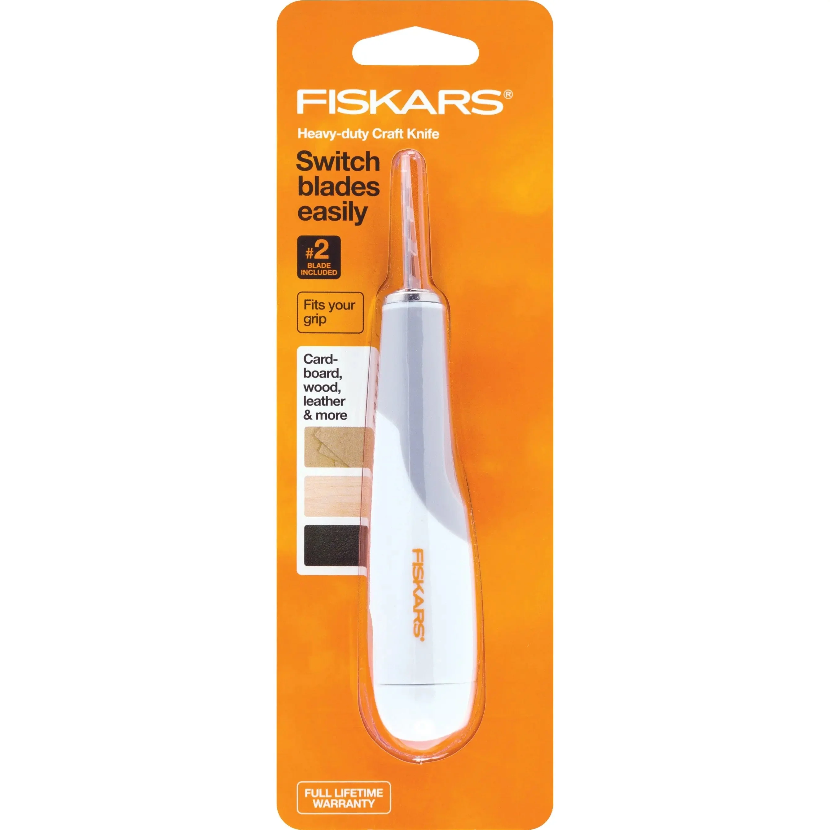 Fiskars Heavy-Duty Easy Change Detail Knife With No 2 Blade 1 Fiskars Heavy-Duty Easy Change Detail Knife With No 2 Blade