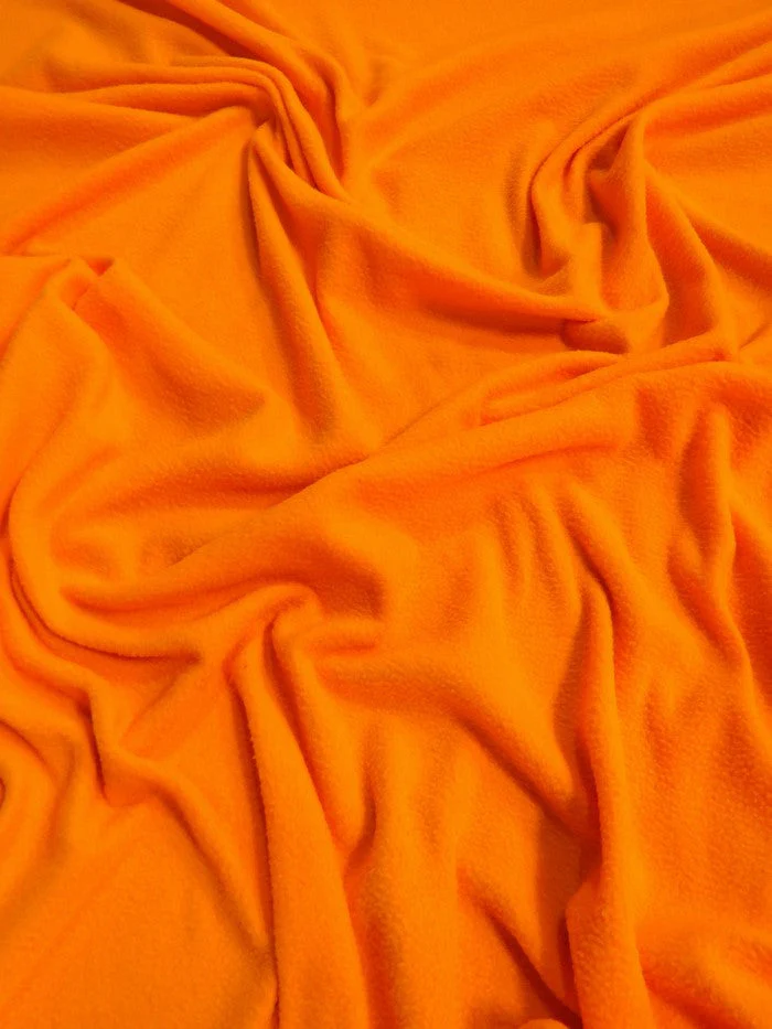 Fleece Fabric Solid / Neon Orange 1 Fleece Fabric Solid / Neon Orange