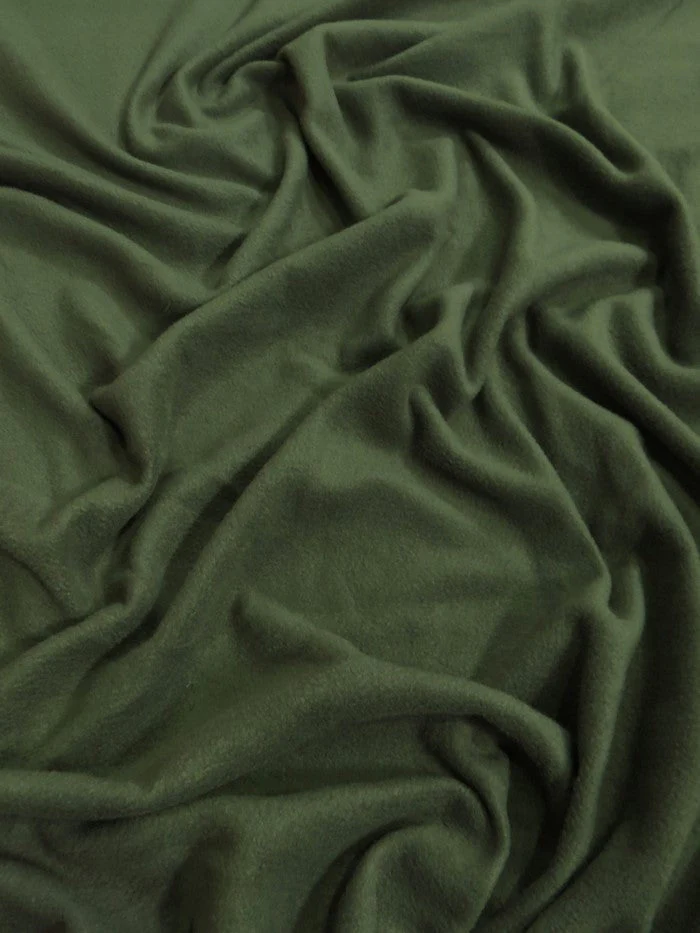 Fleece Fabric Solid / Olive 1 Fleece Fabric Solid / Olive