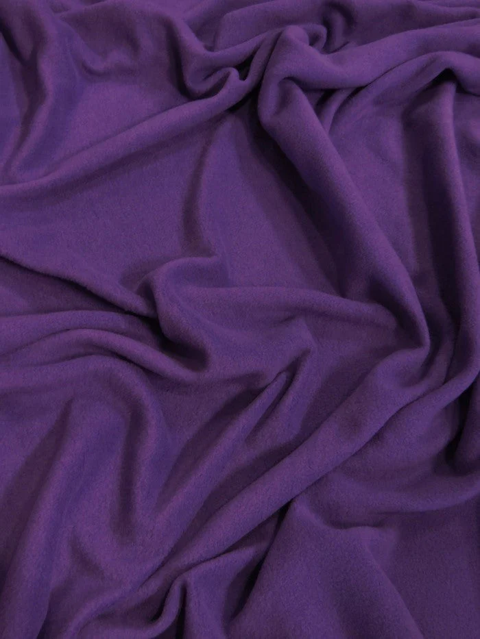 Fleece Fabric Solid / Purple 1 Fleece Fabric Solid / Purple