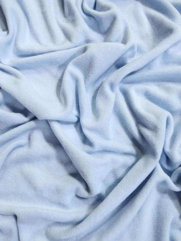 Fleece Fabric Solid / Sky Blue 1 Fleece Fabric Solid / Sky Blue
