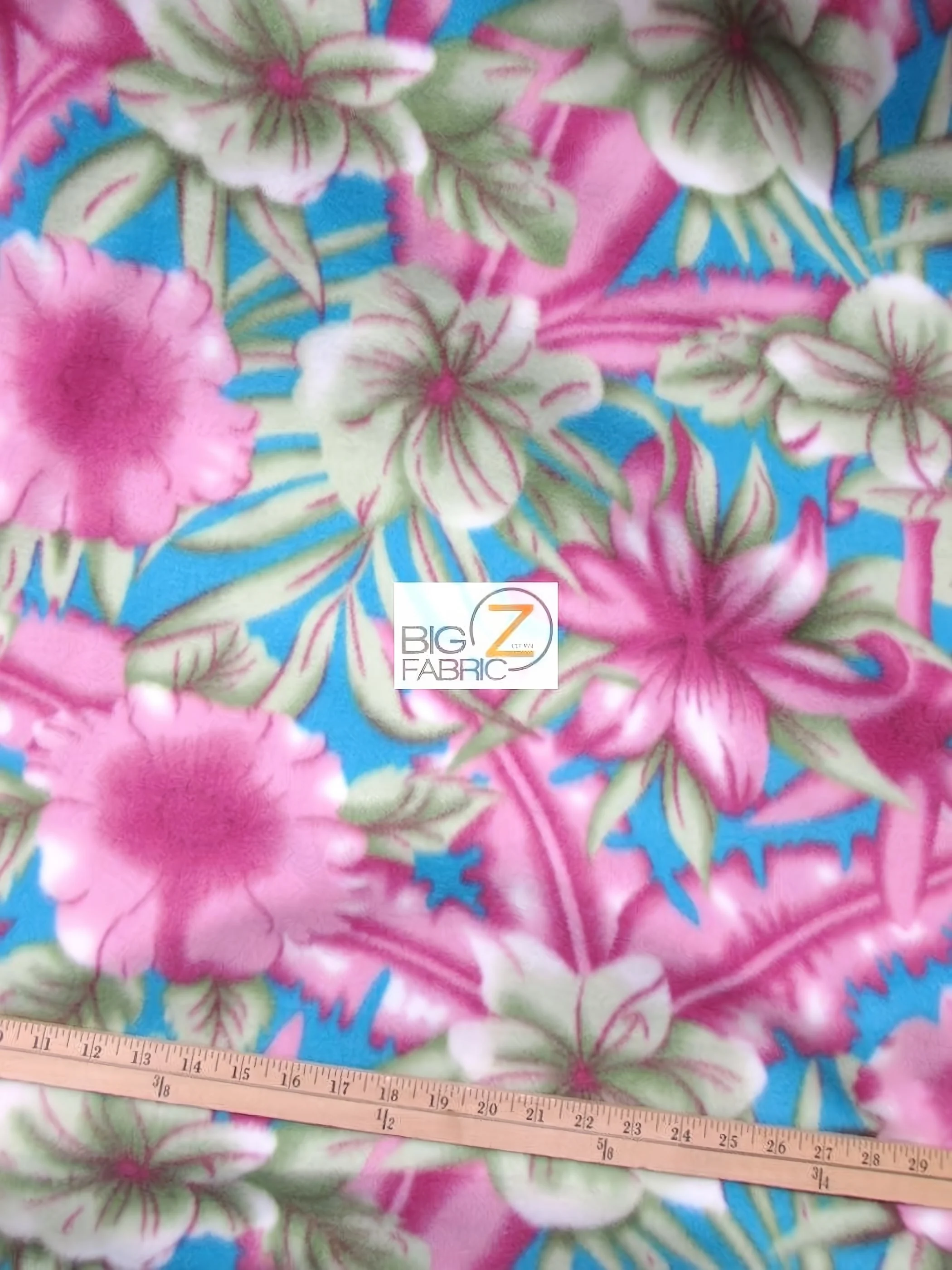 Flower / Wild Forest Fleece Fabric 1 Flower / Wild Forest Fleece Fabric