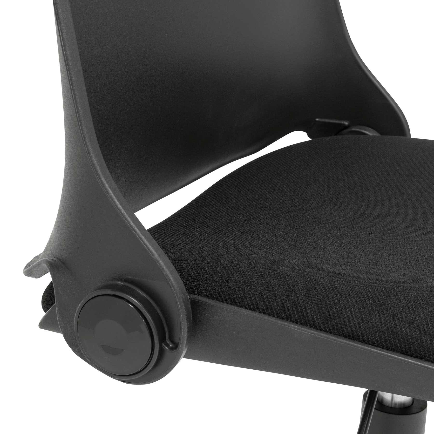 Folding Back Task Chair Black 9 Folding Back Task Chair Black