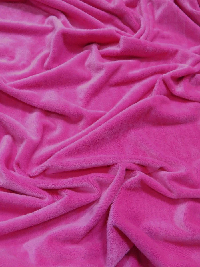 Fuchsia Minky Solid Baby Soft Fabric 1 Fuchsia Minky Solid Baby Soft Fabric