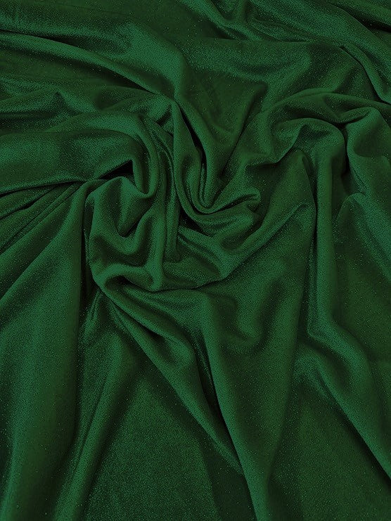 GLITTER STRETCH VELVET 360 GRAMS SPANDEX FABRIC / Hunter Green / Sold by the Yard 1 GLITTER STRETCH VELVET 360 GRAMS SPANDEX FABRIC / Hunter Green / Sold by the Yard