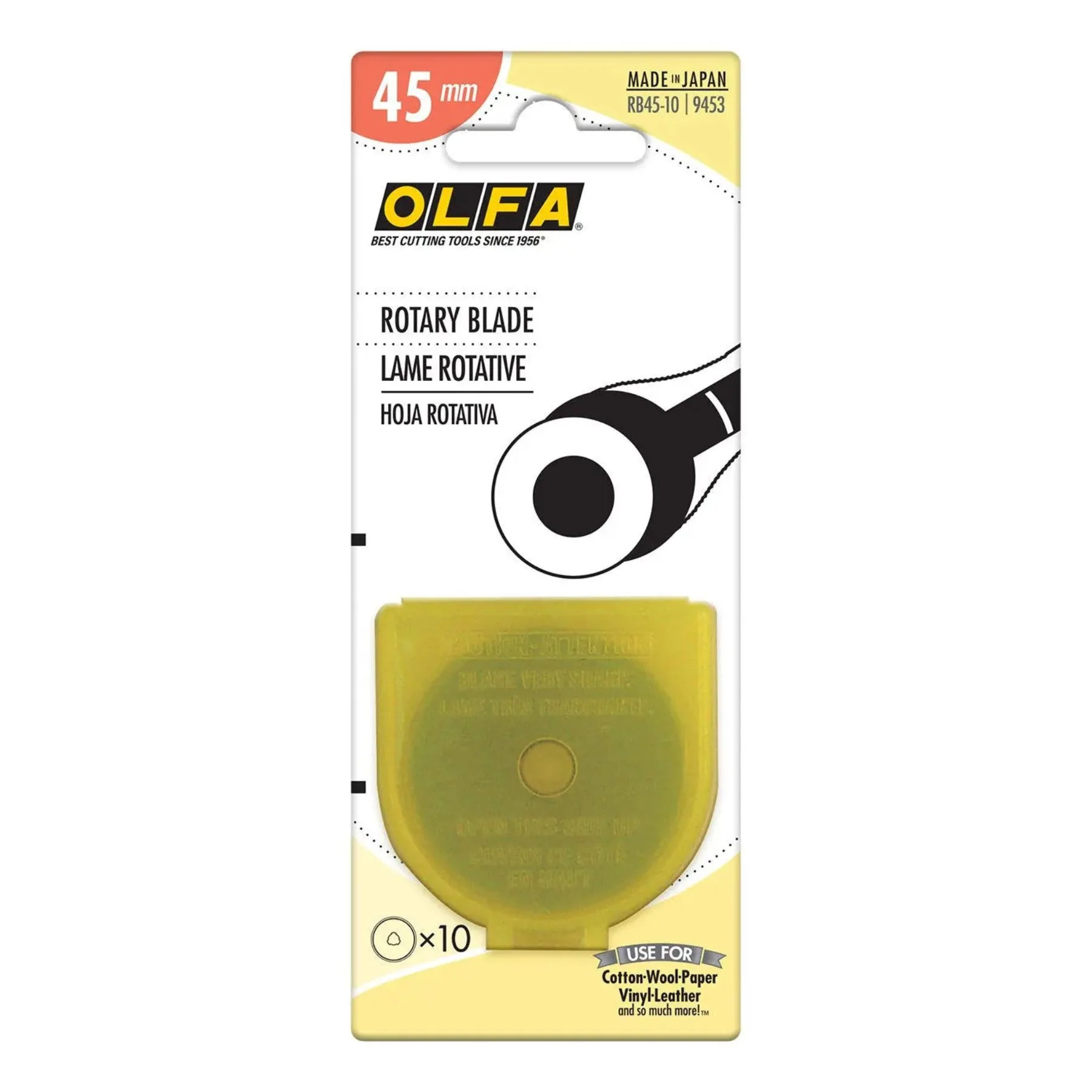 Olfa 45mm Rotary Blade 10ct 1 Olfa 45mm Rotary Blade 10ct