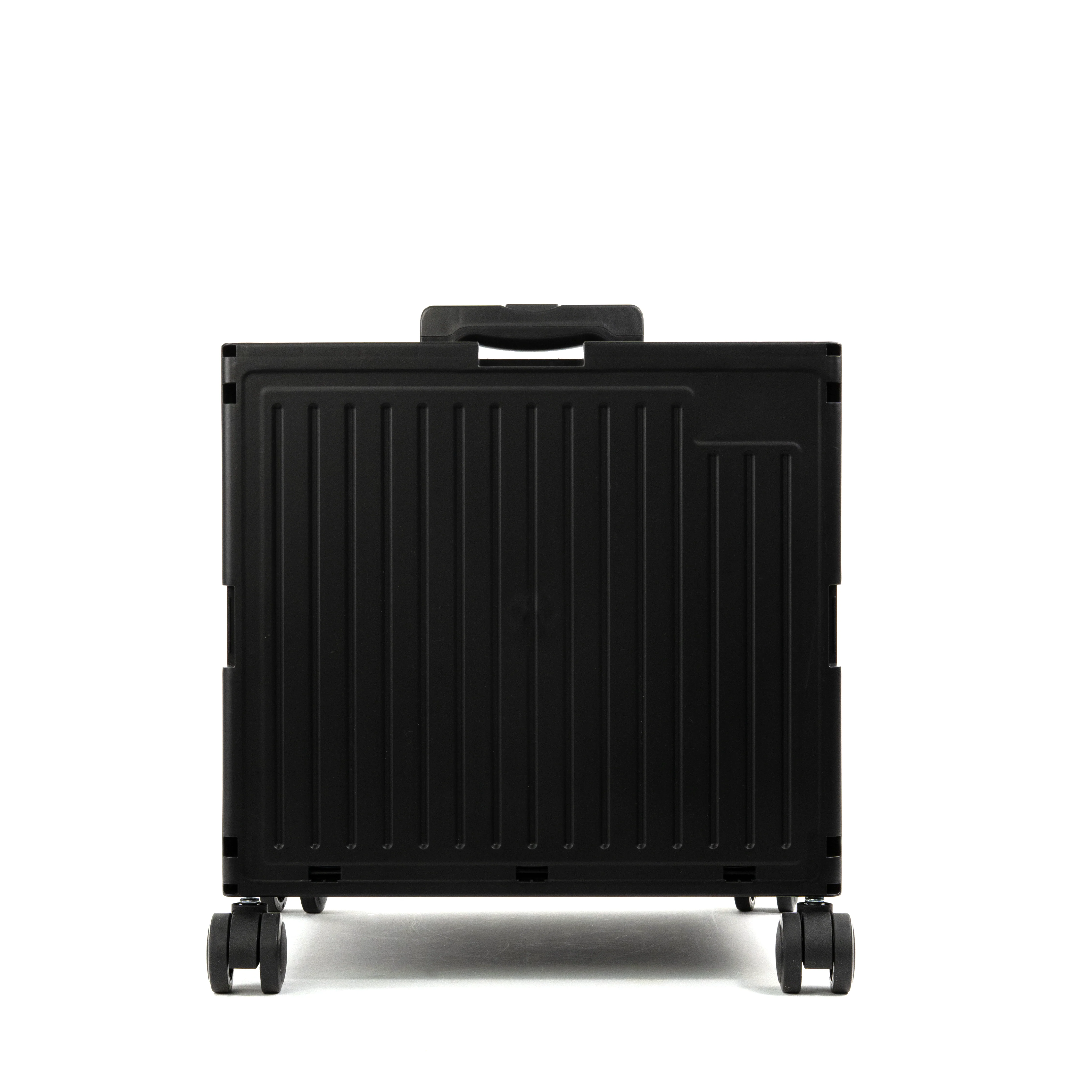 Organizing Essentials Black Collapsible Rolling Cart with Lid & 360° Wheels 8 Organizing Essentials Black Collapsible Rolling Cart with Lid & 360° Wheels
