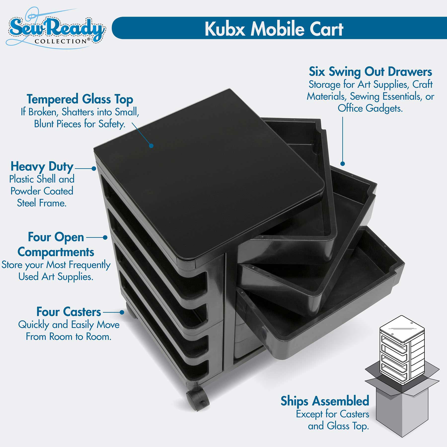 Kubx Cart Black 6 Kubx Cart Black