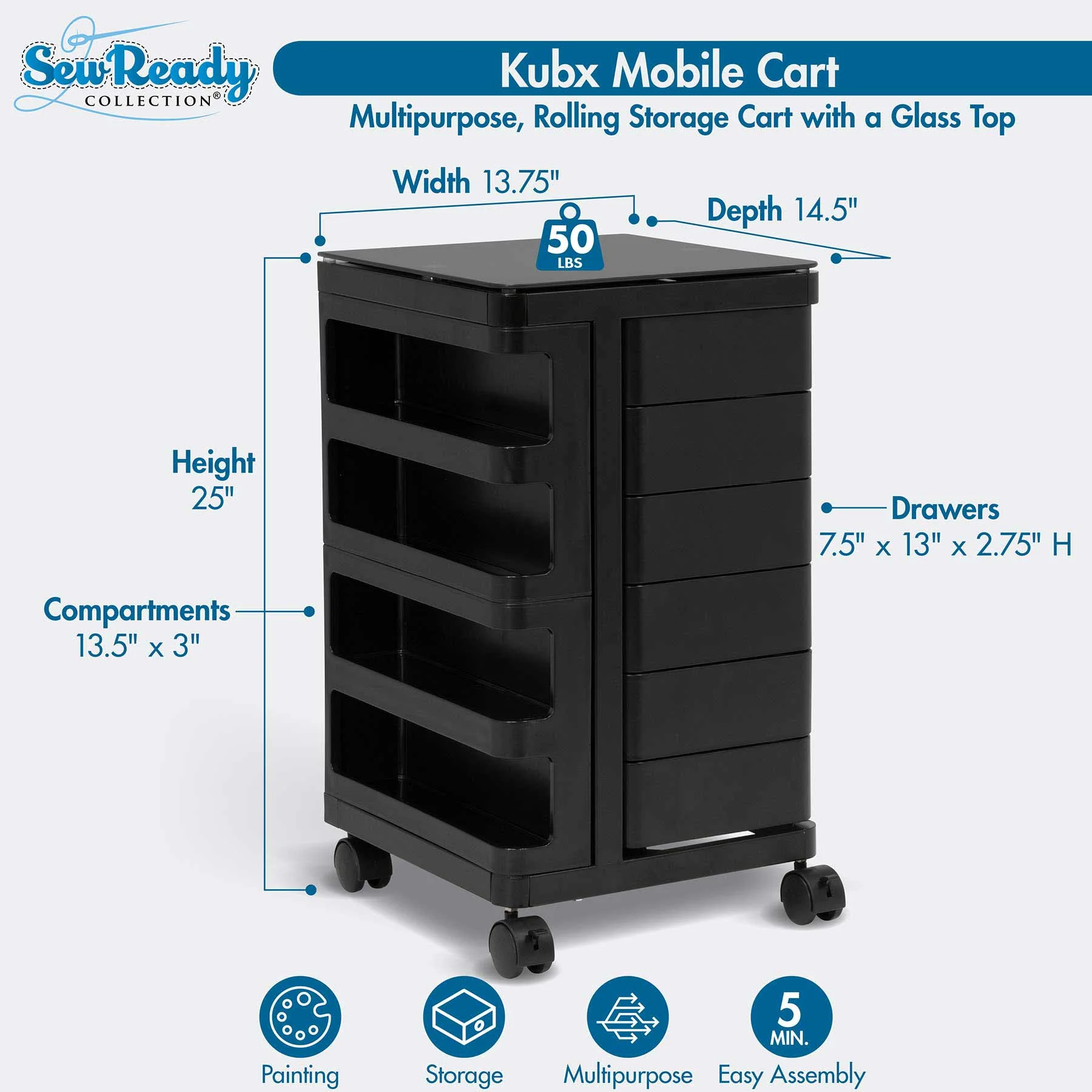 Kubx Cart Black 7 Kubx Cart Black