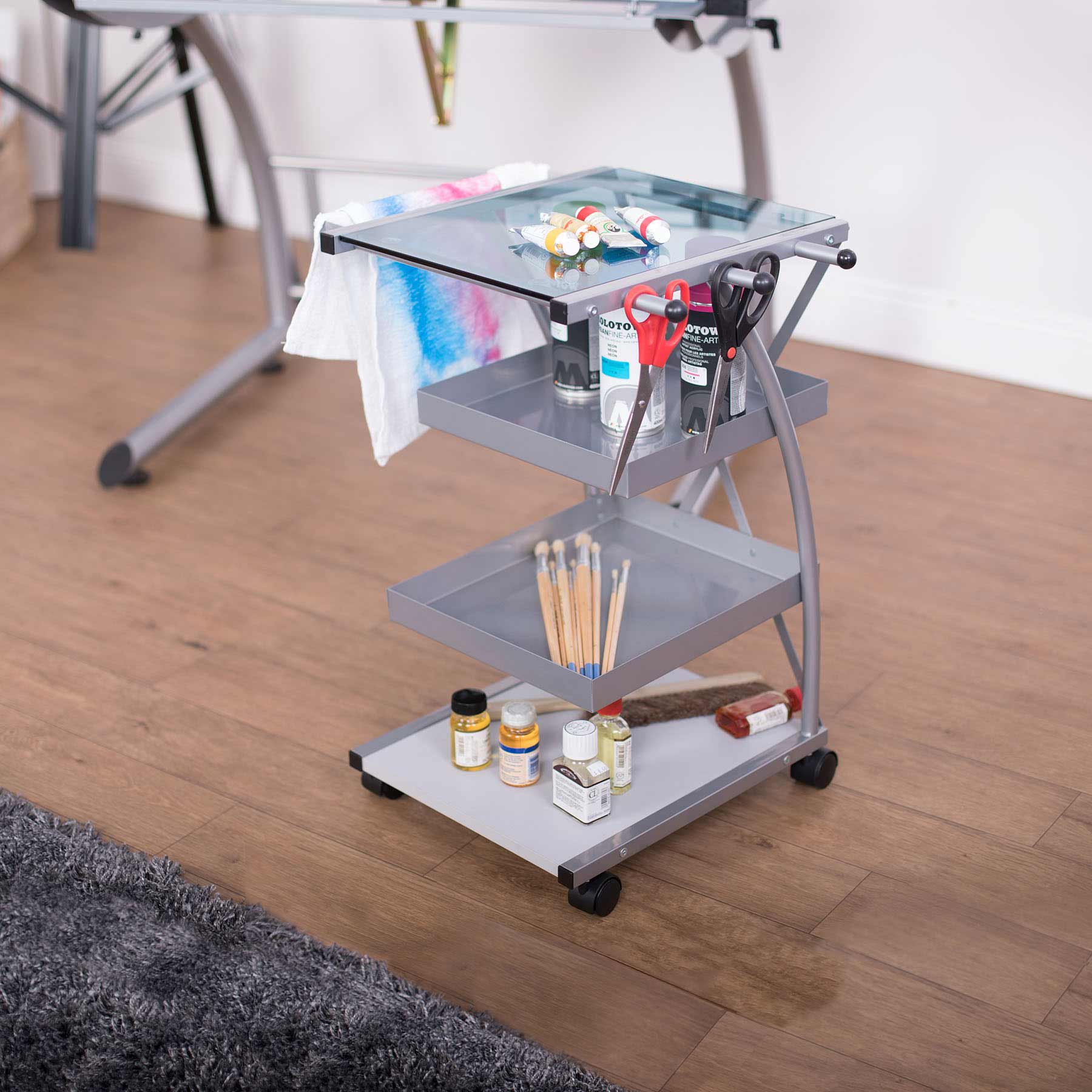 Triflex Taboret Silver / Blue 7 Triflex Taboret Silver / Blue