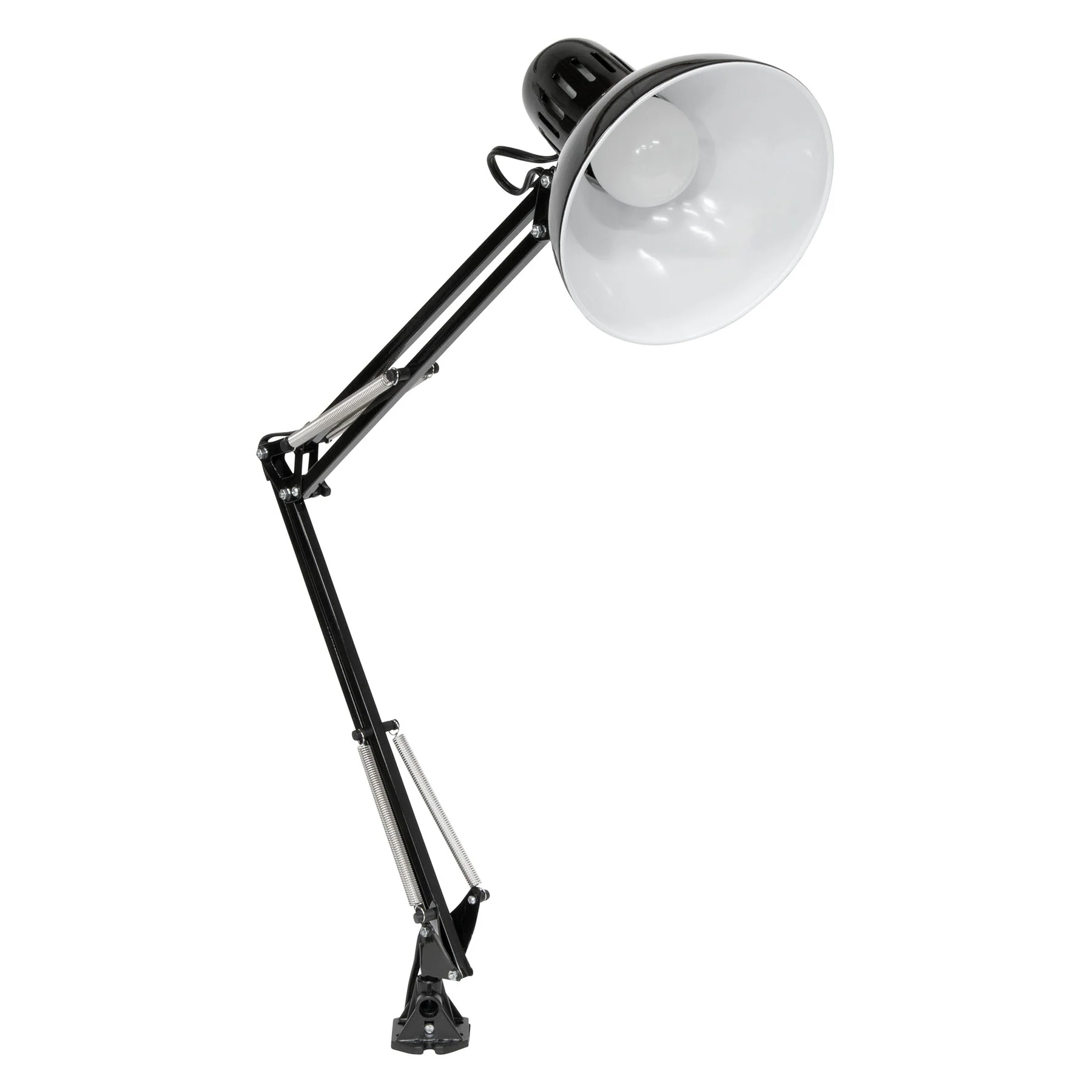Swing Arm Lamp with LED Bulb Black 9 Swing Arm Lamp with LED Bulb Black