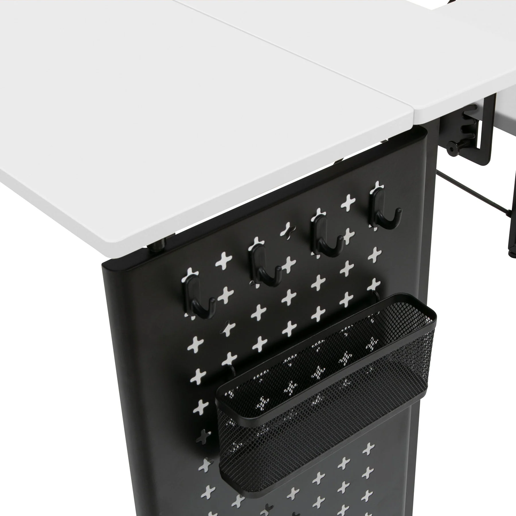 Pivot Panel Sewing Table White / Graphite 9 Pivot Panel Sewing Table White / Graphite