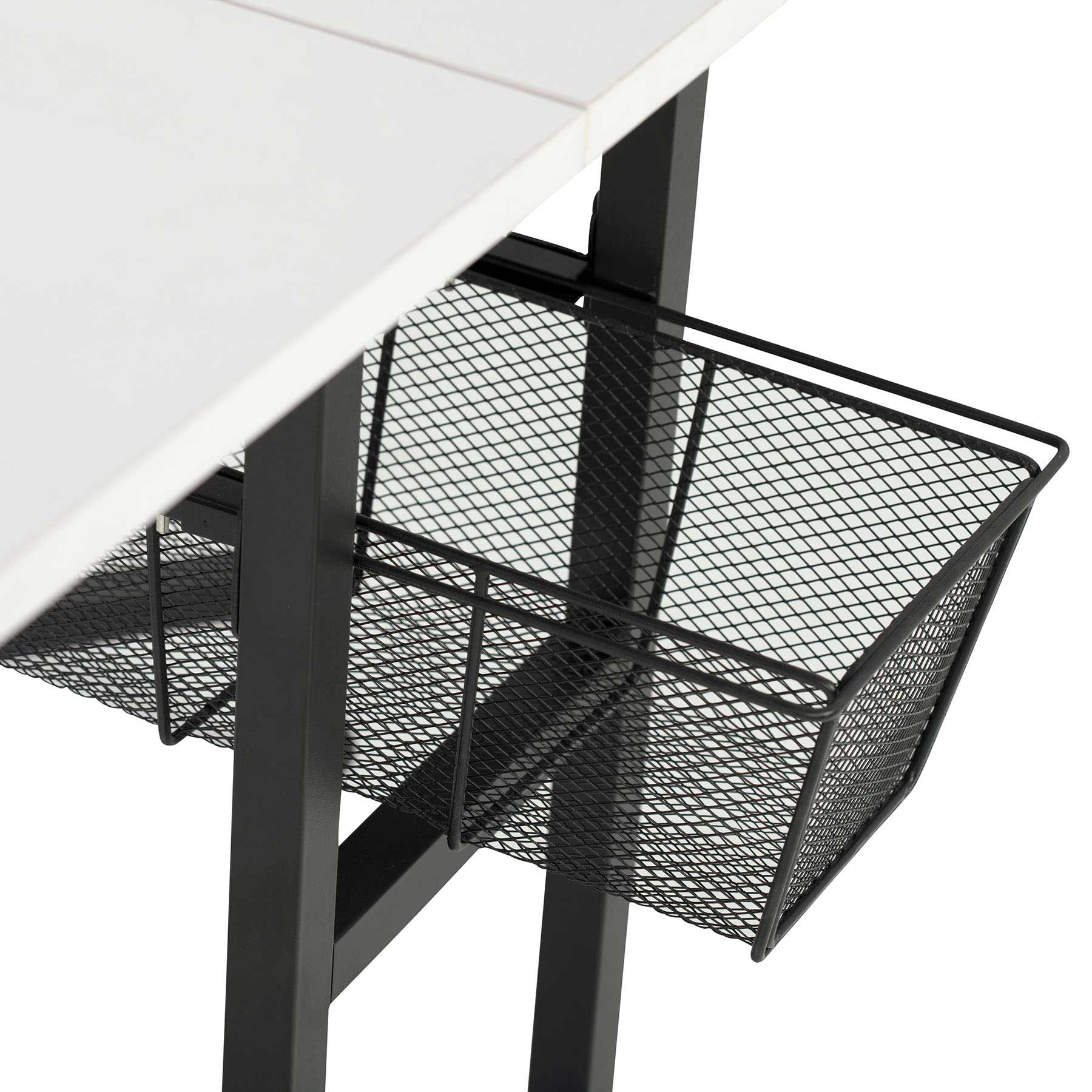 Mobile Fabric Cutting Table with Storage 30" Charcoal / White 14 Mobile Fabric Cutting Table with Storage 30" Charcoal / White
