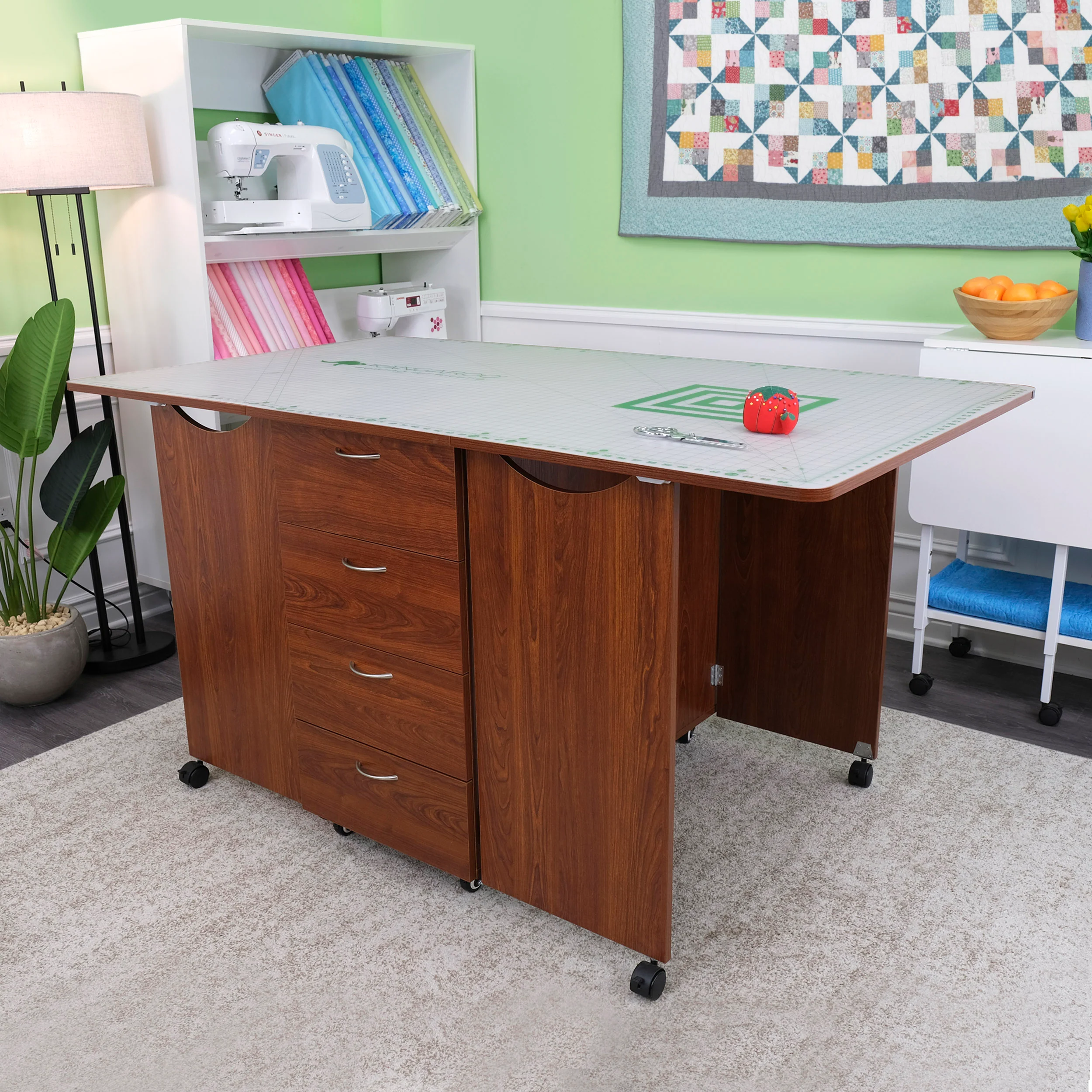 Kookaburra Cutting Table Teak 2 Kookaburra Cutting Table Teak