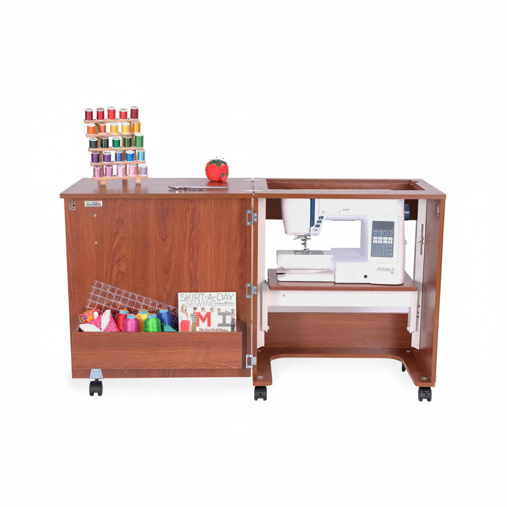 Judy Sewing Cabinet Teak 2 Judy Sewing Cabinet Teak