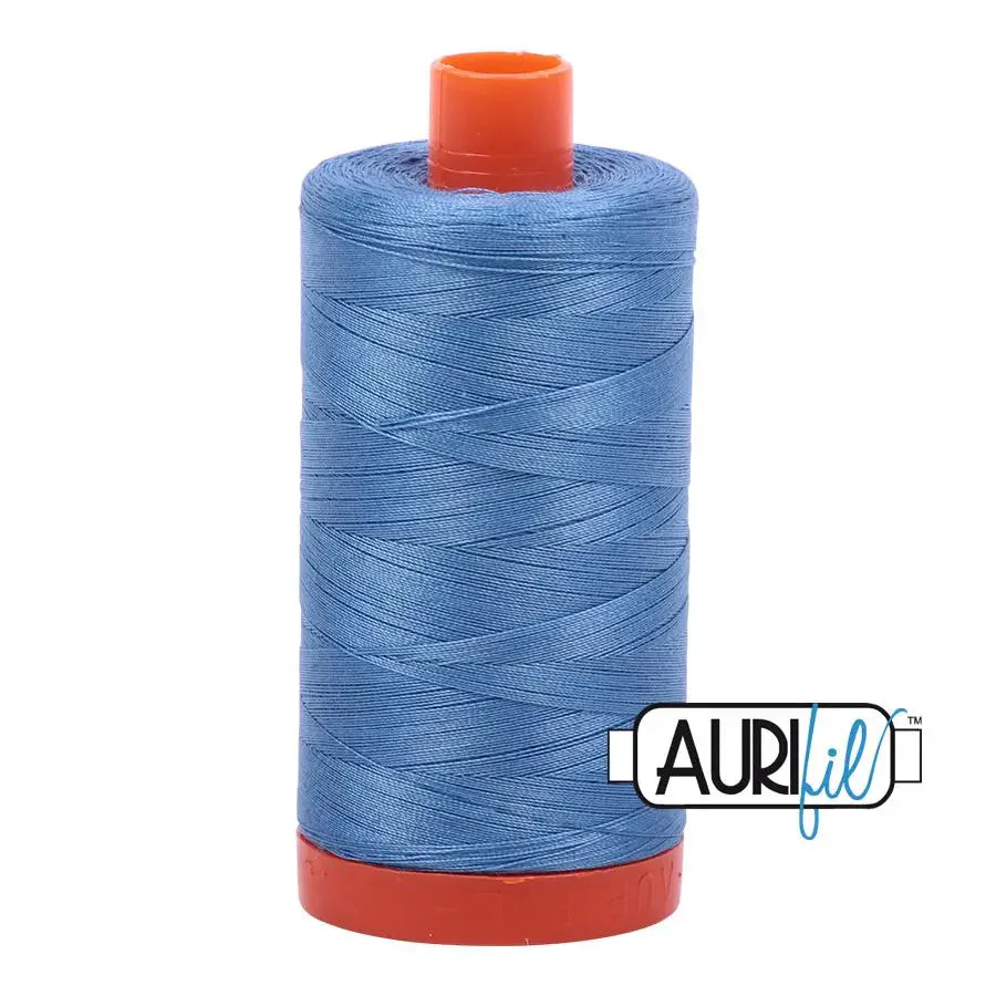 2725 Light Wedgewood Aurifil Cotton 50wt Large Spool 1 2725 Light Wedgewood Aurifil Cotton 50wt Large Spool