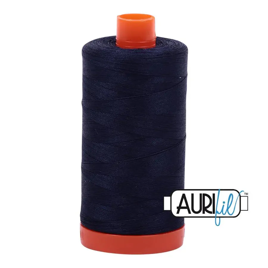 2785 Very Dark Navy Aurifil Cotton 50wt Large Spool 1 2785 Very Dark Navy Aurifil Cotton 50wt Large Spool