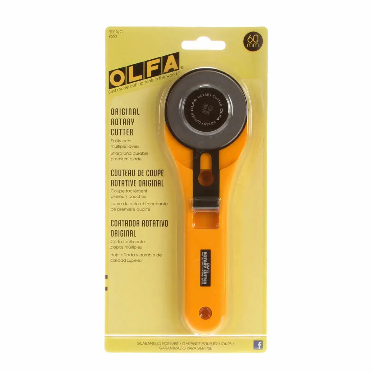 Olfa 60mm X-Large Rotary Cutter 1 Olfa 60mm X-Large Rotary Cutter