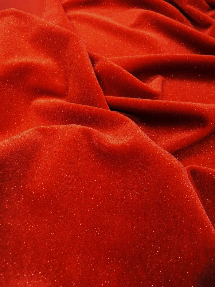 GLITTER STRETCH VELVET 360 GRAMS SPANDEX FABRIC / Pink / Sold by the Yard 2 GLITTER STRETCH VELVET 360 GRAMS SPANDEX FABRIC / Pink / Sold by the Yard