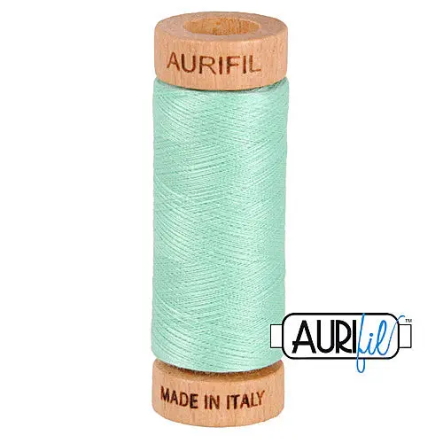2835 Medium Mint Aurifil Cotton 80wt Spool 1 2835 Medium Mint Aurifil Cotton 80wt Spool