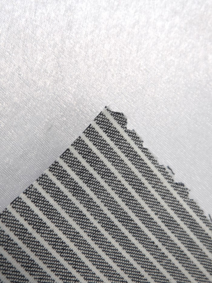 Gray with Natural Stripe Cotton Stretch Denim Fabric 3 Gray with Natural Stripe Cotton Stretch Denim Fabric