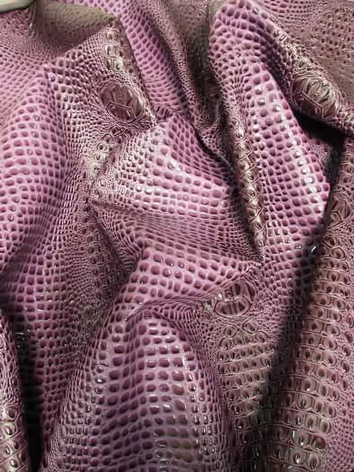 Honey Caramel Florida Gator 3D Embossed Vinyl Fabric / Sold By The Yard 41 Honey Caramel Florida Gator 3D Embossed Vinyl Fabric / Sold By The Yard