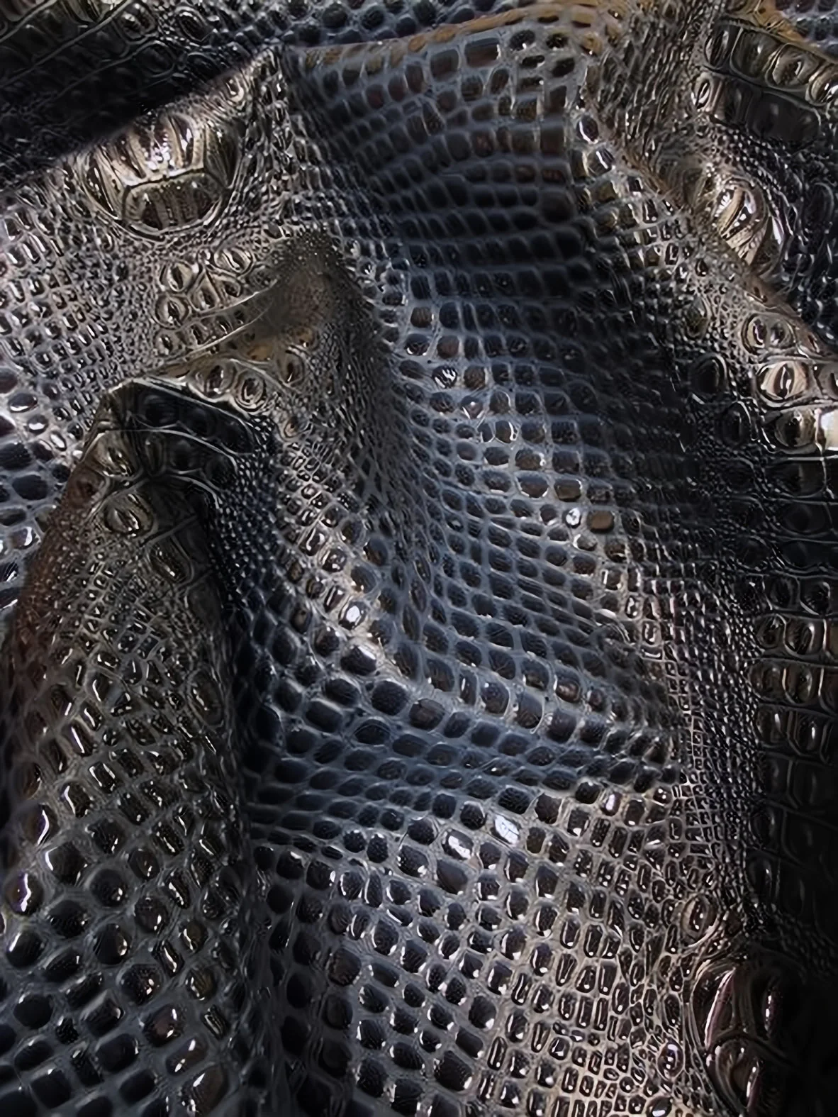 Honey Caramel Florida Gator 3D Embossed Vinyl Fabric / Sold By The Yard 45 Honey Caramel Florida Gator 3D Embossed Vinyl Fabric / Sold By The Yard