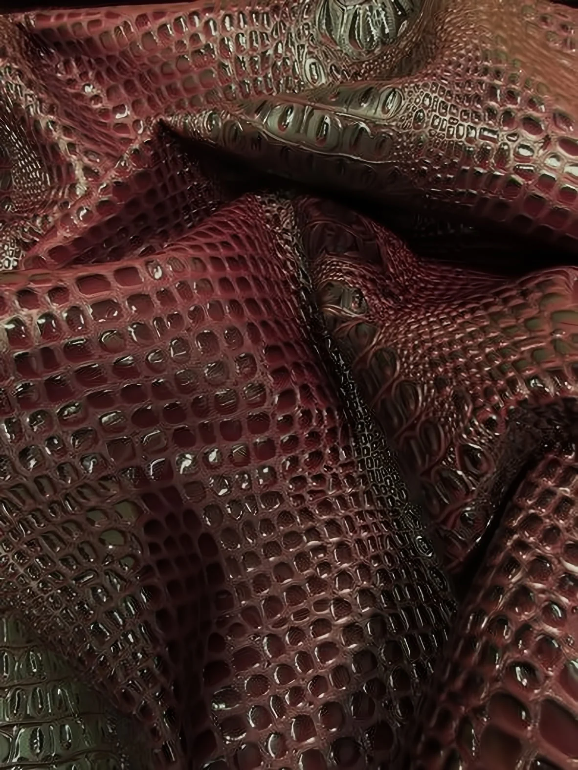 Honey Caramel Florida Gator 3D Embossed Vinyl Fabric / Sold By The Yard 63 Honey Caramel Florida Gator 3D Embossed Vinyl Fabric / Sold By The Yard
