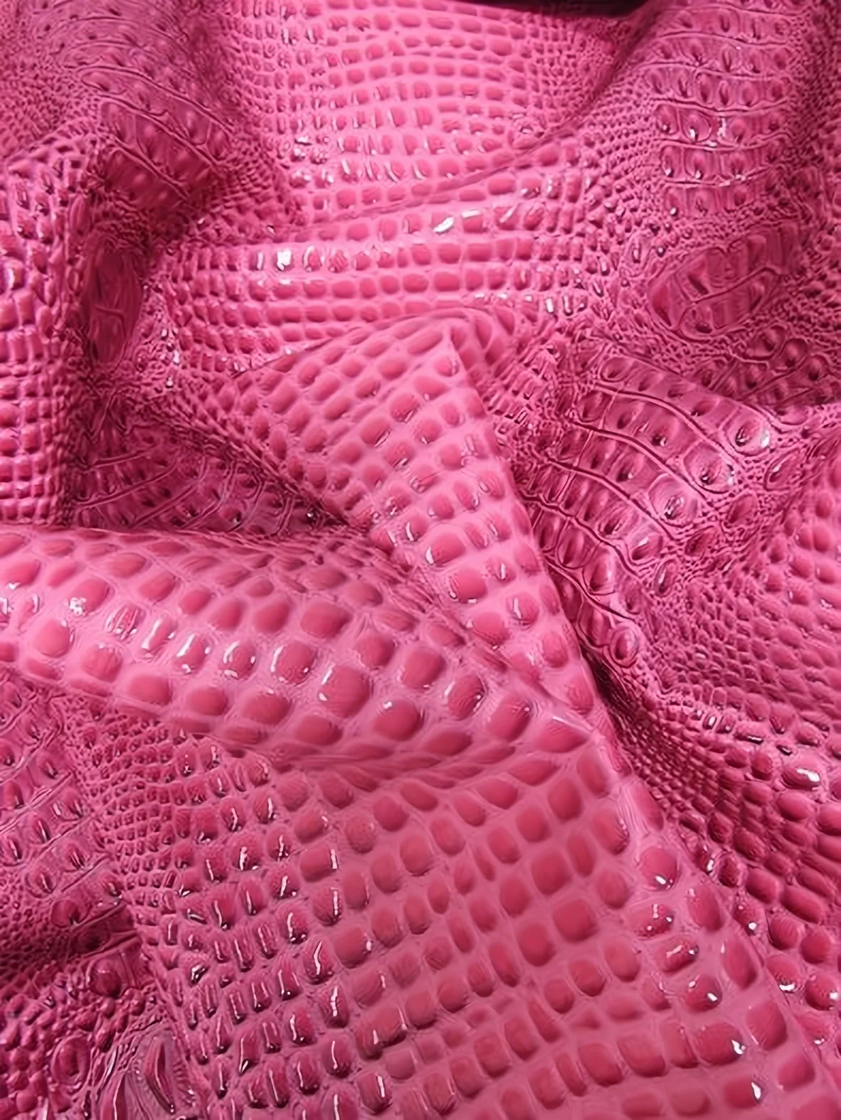 Honey Caramel Florida Gator 3D Embossed Vinyl Fabric / Sold By The Yard 69 Honey Caramel Florida Gator 3D Embossed Vinyl Fabric / Sold By The Yard