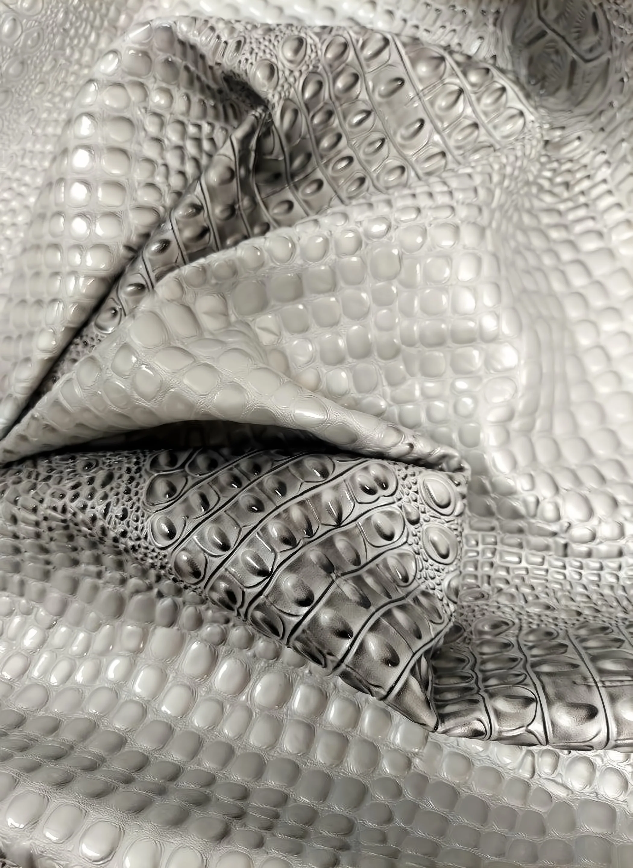 Honey Caramel Florida Gator 3D Embossed Vinyl Fabric / Sold By The Yard 80 Honey Caramel Florida Gator 3D Embossed Vinyl Fabric / Sold By The Yard