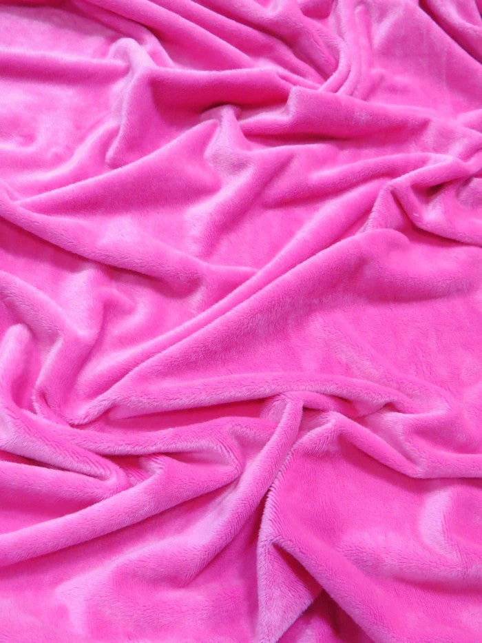 Hot Pink Minky Solid Baby Soft Fabric 1 Hot Pink Minky Solid Baby Soft Fabric