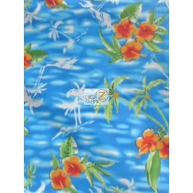 Island Palm Trees Fleece Fabric 1 Island Palm Trees Fleece Fabric