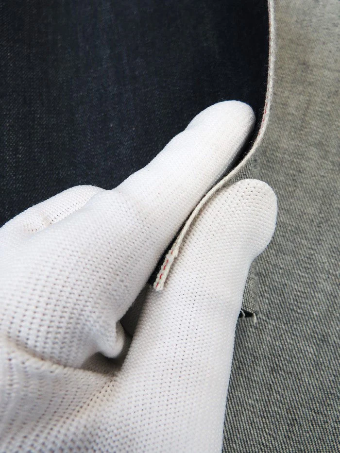 Japanese Selvedge Stretch Denim Fabric 11.5 oz Indigo Red/White Wide Ticker 2 Japanese Selvedge Stretch Denim Fabric 11.5 oz Indigo Red/White Wide Ticker