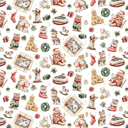 Jingle Paws Digital Cuddle Multi Fabric per yard 2 Jingle Paws Digital Cuddle Multi Fabric per yard
