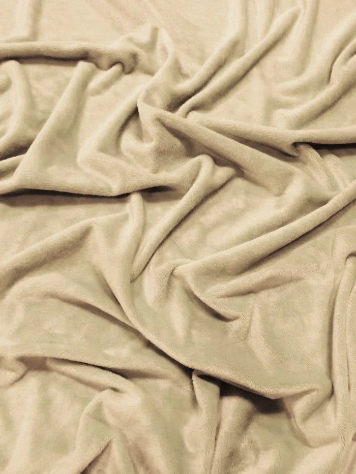 Khaki Minky Solid Baby Soft Fabric 1 Khaki Minky Solid Baby Soft Fabric