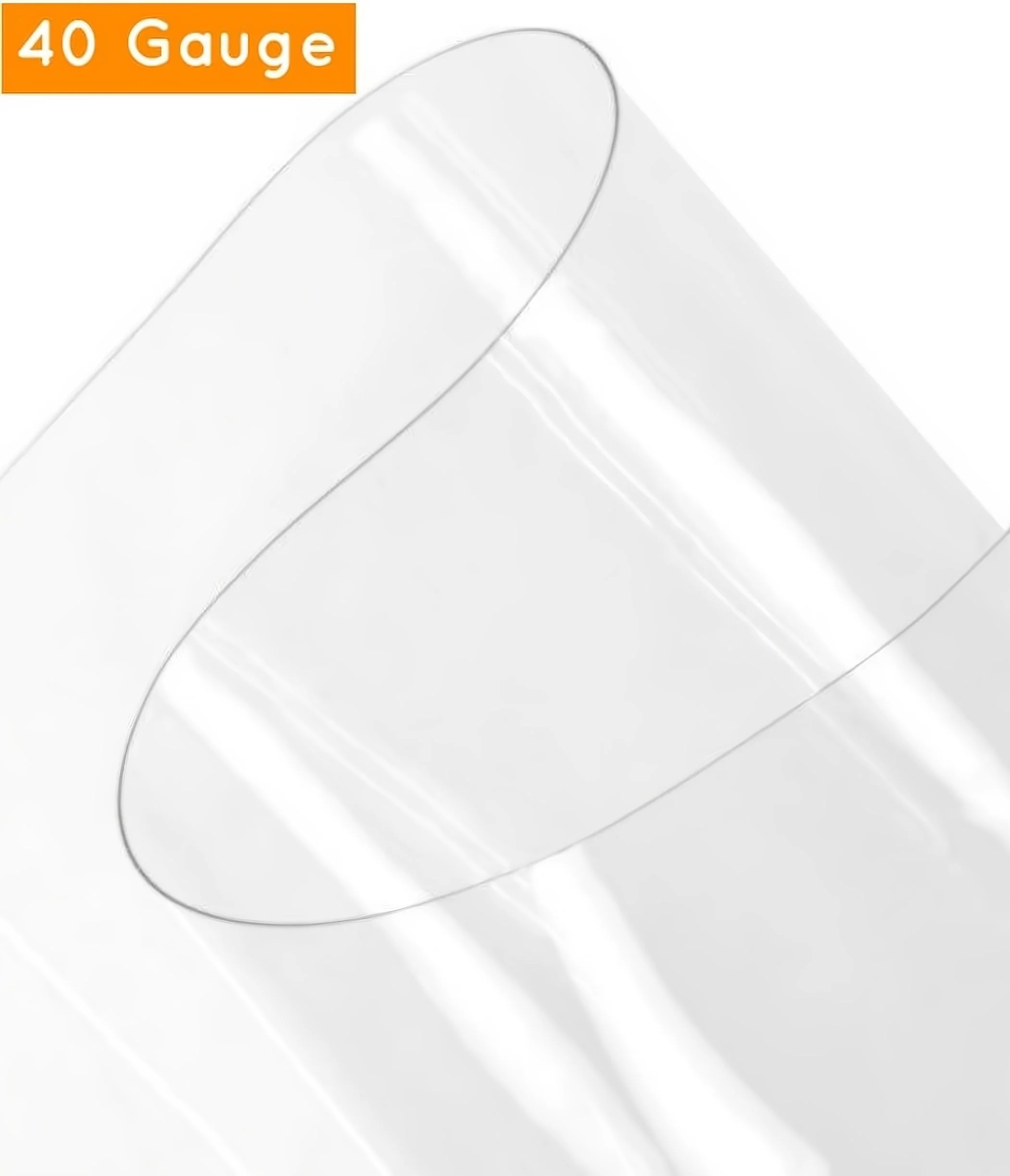 40 Gauge Clear Plastic Vinyl Fabric (Marine Grade) / Sold By The Yard