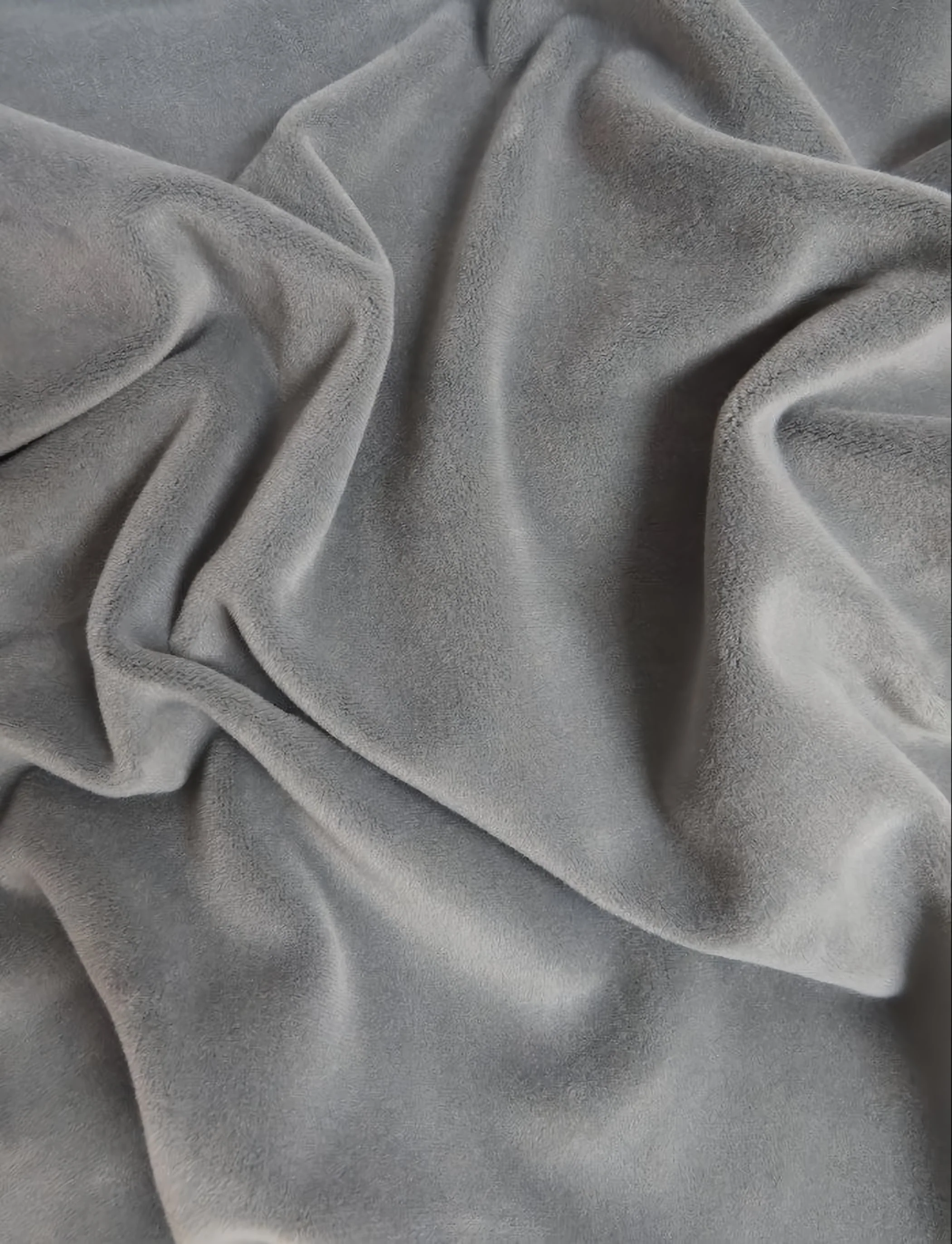 Light Gray Stretch Mochi Plush Minky / Soft Solid Fabric by the Yard 1 Light Gray Stretch Mochi Plush Minky / Soft Solid Fabric by the Yard