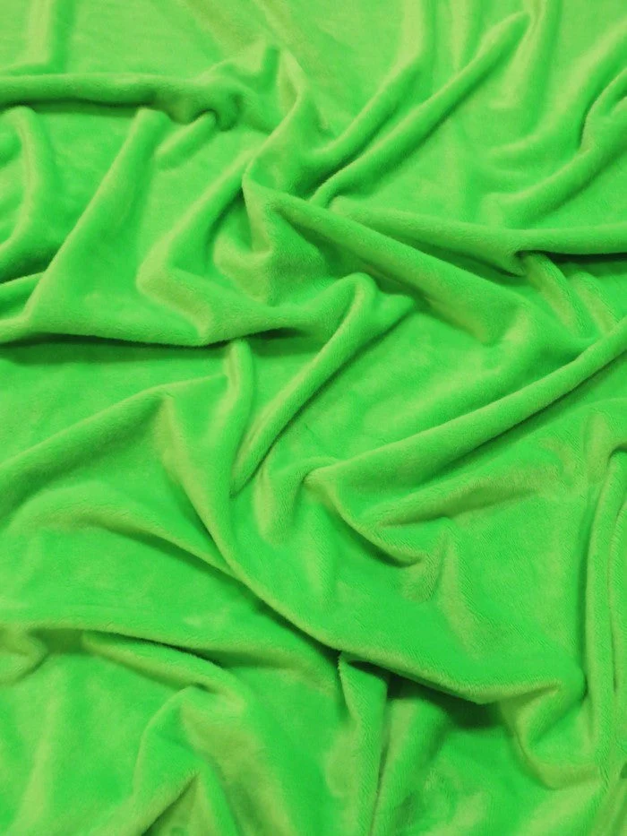Lime Green Minky Solid Baby Soft Fabric 1 Lime Green Minky Solid Baby Soft Fabric